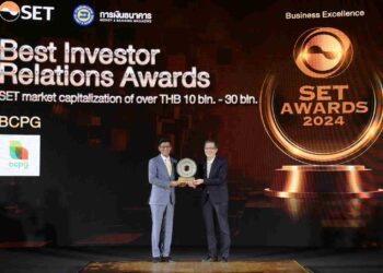BCPG คว้ารางวัล บริษัทจดทะเบียนด้านนักลงทุนสัมพันธ์ยอดเยี่ยม ในงาน SET Awards 2024
