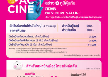 เมืองไทยประกันชีวิต ส่งความห่วงใย ให้คุณสุขภาพดีผ่านแคมเปญ “Special Point วัคซีนป้องกันไข้หวัดใหญ่”