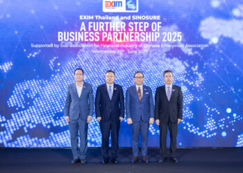 EXIM BANK จับมือ SINOSURE สนับสนุนผู้ประกอบการไทย-จีน ขยายการส่งออกและลงทุนระหว่างประเทศในบริบทโลกใหม่