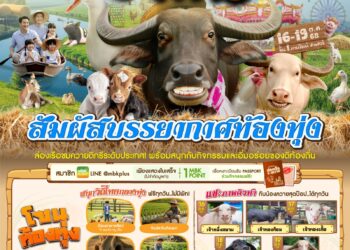 เดอะไนน์ เซ็นเตอร์ พระราม 9 ต้อนรับปิดเทอม ชวนเด็กๆ สัมผัสบรรยากาศท้องทุ่ง เรียนรู้วิถีชาวนา ปลูกผักเกษตรอินทรีย์ งาน INTO THE FARM “ล่องเรือดู…ควาย”