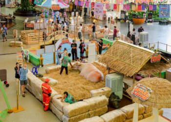 งาน INTO THE FARM “ล่องเรือดู…ควาย” คึกคักรับปิดเทอม เด็กๆ เรียนรู้เกษตรพอเพียง สัมผัสวิถีท้องทุ่งกลางกรุง ที่เดอะไนน์ เซ็นเตอร์ พระราม 9