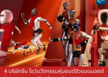 4 บริษัทจีน โชว์นวัตกรรมหุ่นยนต์ฮิวแมนนอยด์ บนเวทีกาล่าตรุษจีน 2026