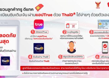 ลูกค้าทรู-ดีแทคลงทะเบียนซิมเติมเงินผ่าน แอปTrue ด้วย ThaiD ง่ายๆด้วยตัวเอง
