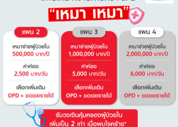 “พรูเหมา เหมา ดับเบิล ชัวร์” จะแผนไหนก็จ่ายค่ารักษา IPD