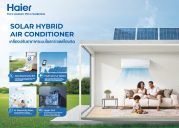 ไฮเออร์ ดันเครื่องปรับอากาศ 2 รุ่นฮีโร่ “UV Cool Voice Series” และ “Solar Hybrid Air Conditioner”