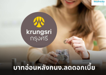 กรุงศรี โกลบอลมาร์เก็ตส์ ระบุ เงินบาทอ่อนค่าเล็กน้อยหลัง กนง. ประกาศคงดอกเบี้ย