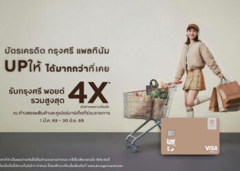 บัตรเครดิต กรุงศรี แพลทินัม’ ชวนช้อปคุ้ม มอบกรุงศรี พอยต์สูงสุด 4 เท่า