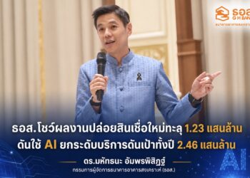 ธอส. ปล่อยกู้ครึ่งปีแรกทะลุ 1.23 แสนล้านบาท14.85% ช่วยคนไทยมีบ้านแล้วกว่า 4.8 ล้านครอบครัว