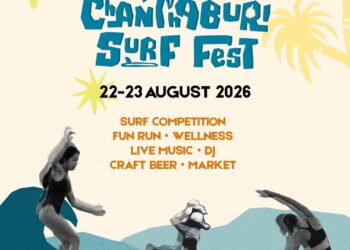 จันทบุรีพร้อมจัดใหญ่ “Chanthaburi Surf Fest 2026” ดันหาดเจ้าหลาวสู่หมุดหมายสายเซิร์ฟ–ท่องเที่ยวไลฟ์สไตล์ 22–23 ส.ค.นี้