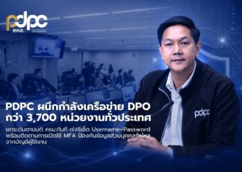 PDPC เครือข่าย DPO เร่งรีเซ็ต Username–Password พร้อมติดตามการเปิดใช้ MFAป้องกันข้อมูลส่วนบุคคลรั่วไหลจากบัญชีผู้ใช้งาน