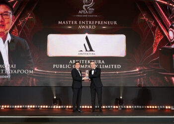 Arkitektura คว้ารางวัลใหญ่ระดับเอเชีย Master Entrepreneur Award จากเวที APEA 2026
