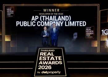 เอพี ไทยแลนด์ ครองรางวัลสูงสุดแห่งปี “Developer of the Year Thailand 2026” ควบรางวัลพิเศษ “Excellence in High-Rise Development 2026”