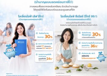ครั้งแรก! ของประกันบำนาญ OCEAN LIFE ไทยสมุทรประกันชีวิต เปิดตัว ‘เลิฟ รีไทร์ และซีเนียร์ รีไทร์ 99/5’ รับเงินบำนาญก้อนแรกสูงถึง 30%