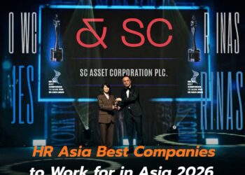 SC คว้ารางวัล HR Asia Best Companies to Work for in Asia 2026 ต่อเนื่อง 2 ปีซ้อน