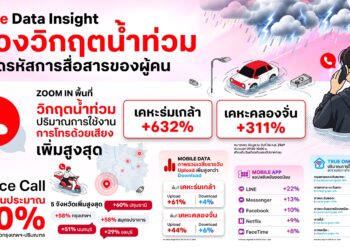 ทรู เปิด Data Insight ช่วงน้ำท่วม เผย Voice พุ่งสูงสุดกว่า 600%