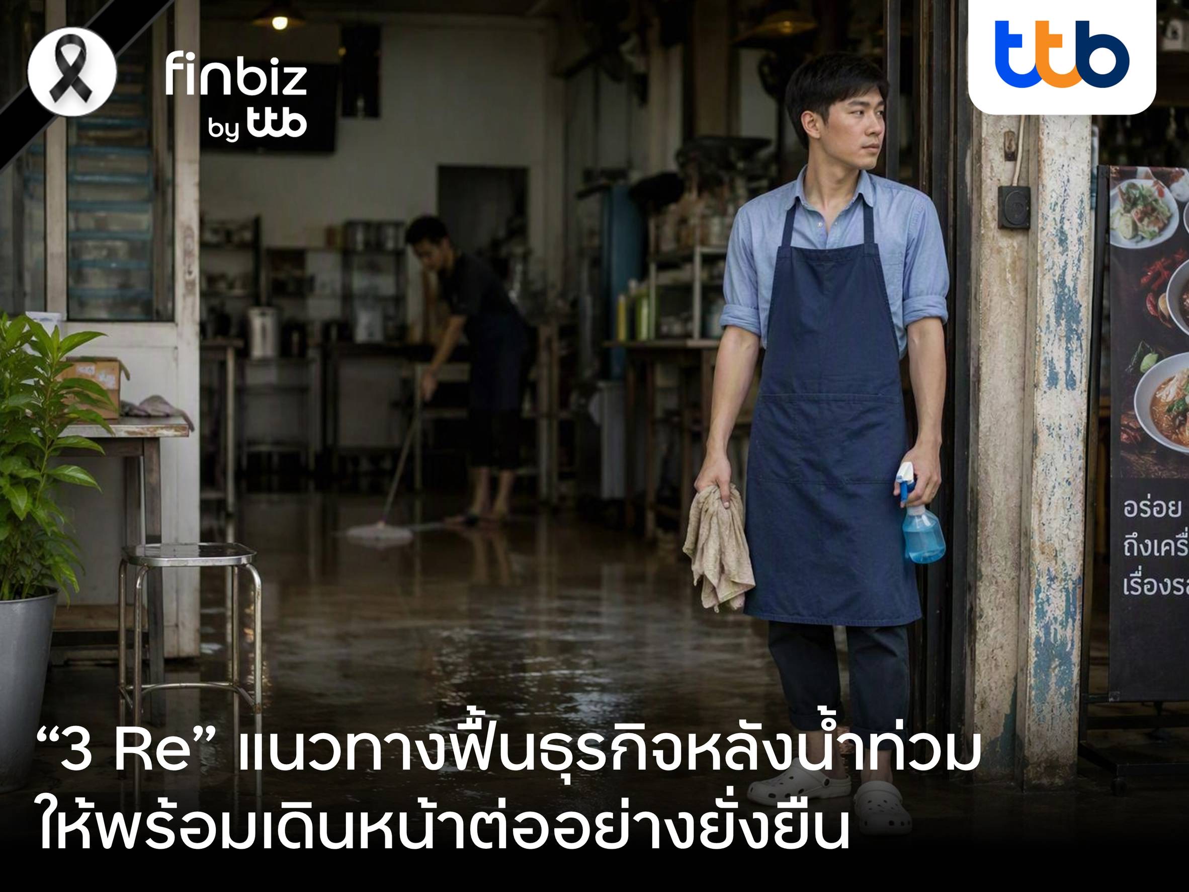 finbiz by ttb แนะ “3 Re” แนวทางฟื้นธุรกิจหลังน้ำท่วม ให้พร้อมเดินหน้าต่ออย่างยั่งยืน